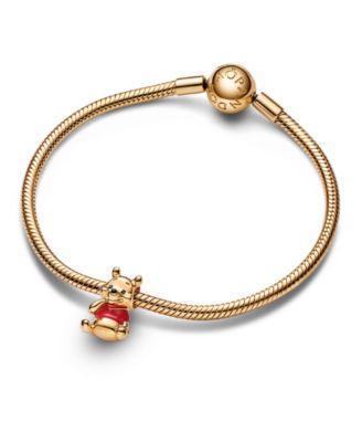 14k Gold-Plated Unique Metal Blend Multicolor Disney Winnie the Pooh Bear Charm