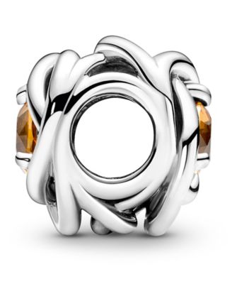 Birthstone Crystals Eternity Circle Charm