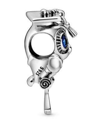 Crystals Wise Owl Graduation Charm