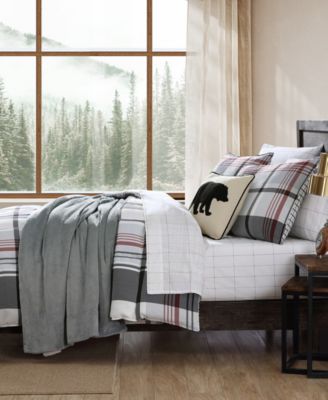 CLOSEOUT! Normandy Plaid Micro Suede Reversible 2 Piece Duvet Cover Set, Twin