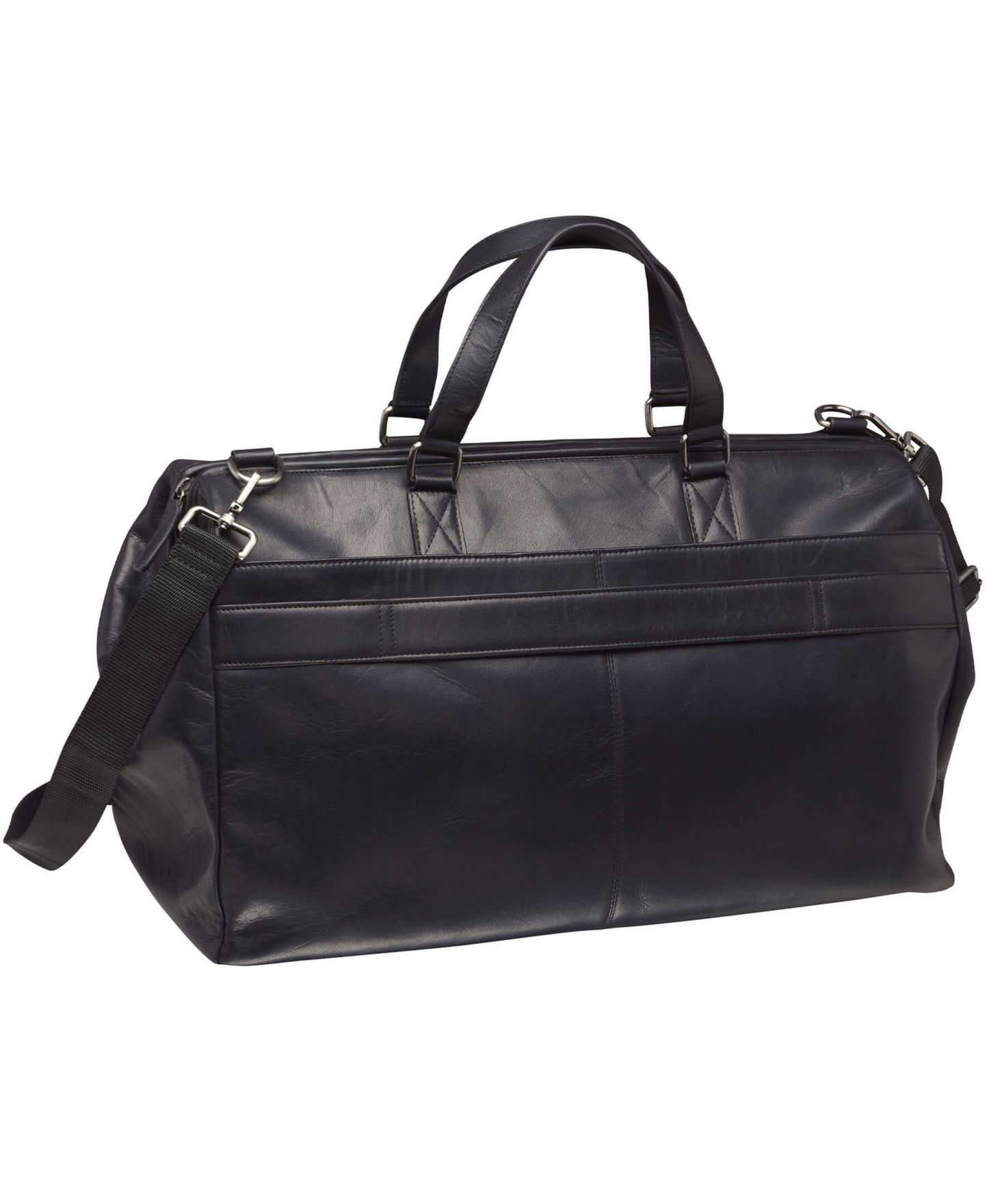 Мужская сумка Mancini Buffalo Dowel Rod Duffle Bag for Carry-On Travel, цвет: Чёрный — фото 2