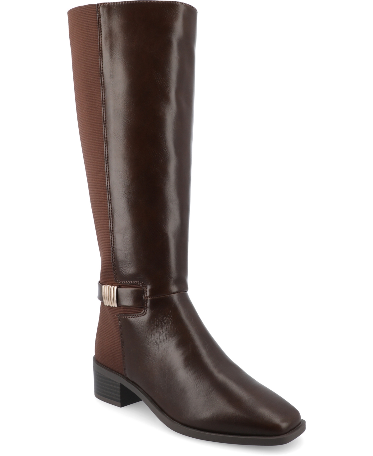 Shop Journee Collection Women's Londyn Tru Comfort Knee High Riding Boots In Brown