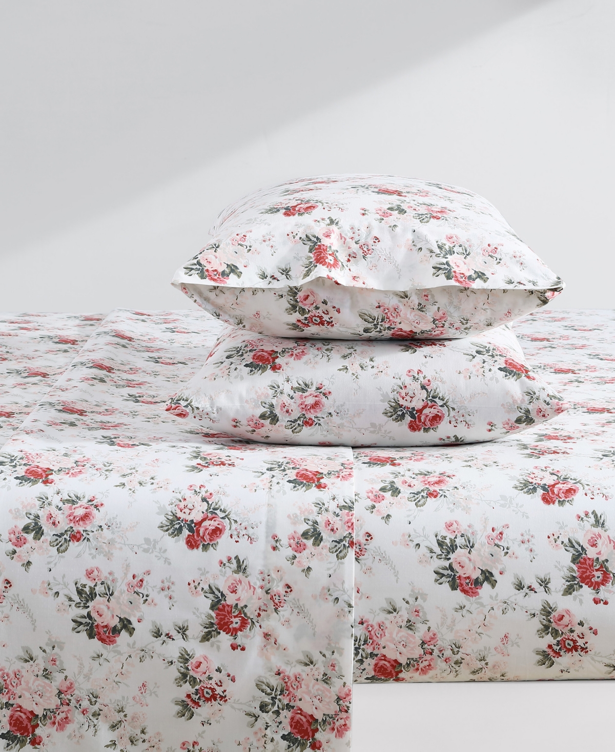 Laura Ashley Cotton Percale 3-pc. Sheet Set, Twin