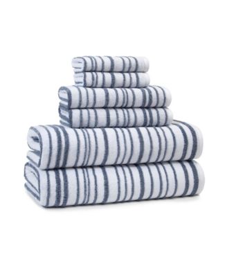 Cassadecor Urbane Stripe Cotton Wash Towel, 13" x 13"