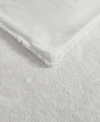 CLOSEOUT! Solid Faux Fur Throw, 60x50