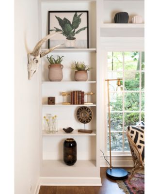 Large Orange Whitewashed Terracotta Urn