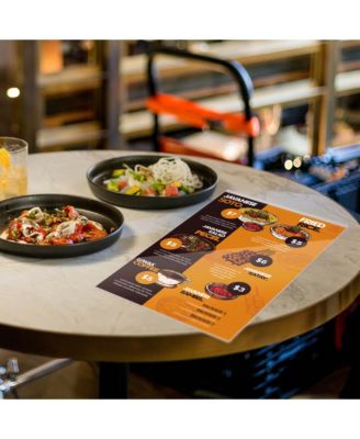 11"x17" Double-Sided All Clear Vinyl Menu Cover 2 View Plastic Menu Holder Top Loading Restaurant Cafe 30 Pack
