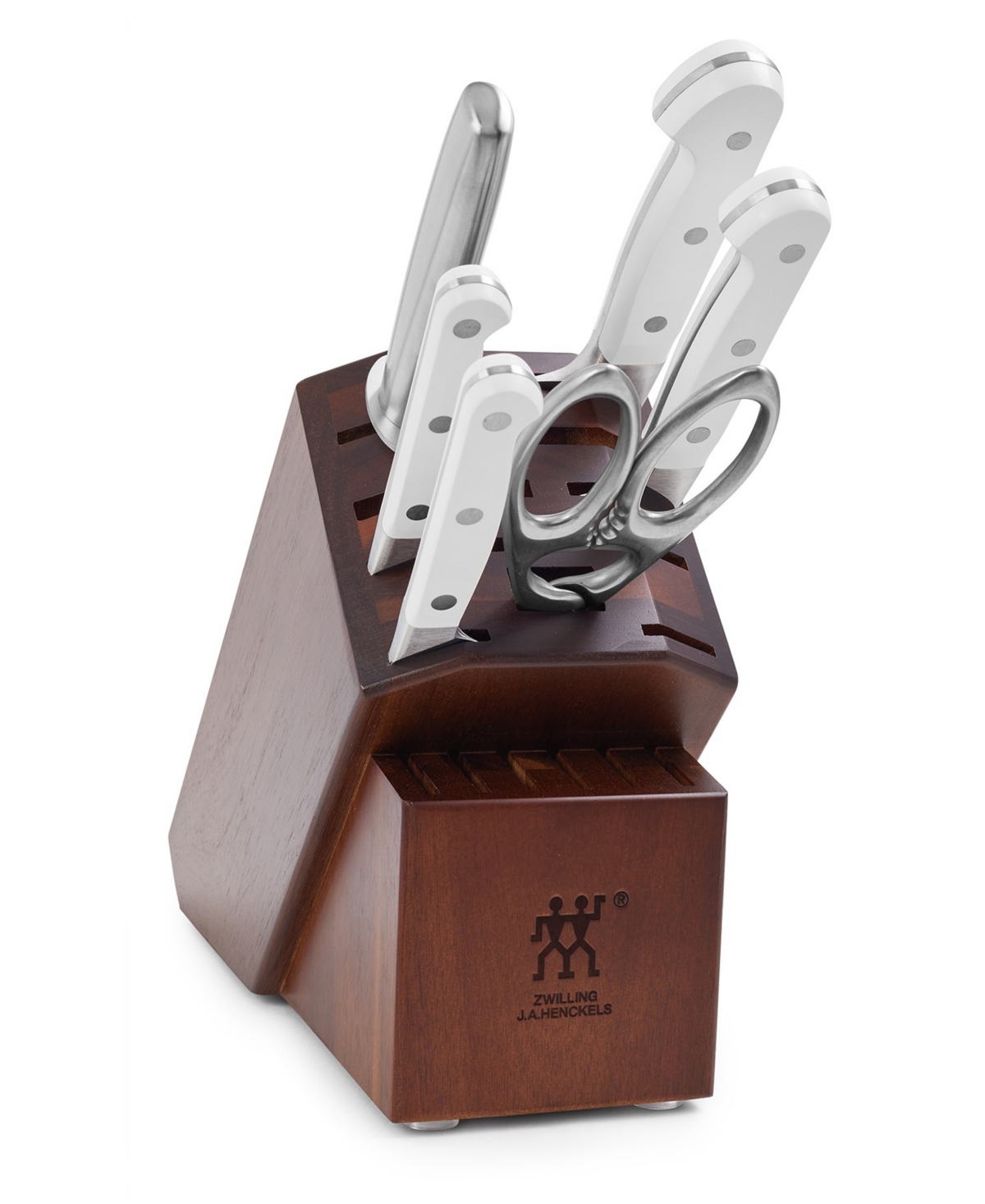 Zwilling Pro Le Blanc 7-piece Knife Block Set In White