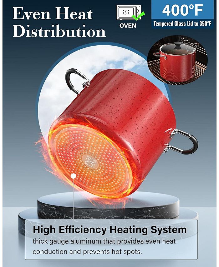 Cook N Home Professional 10.5QT Nonstick Deep Cooking Pot Stockpot