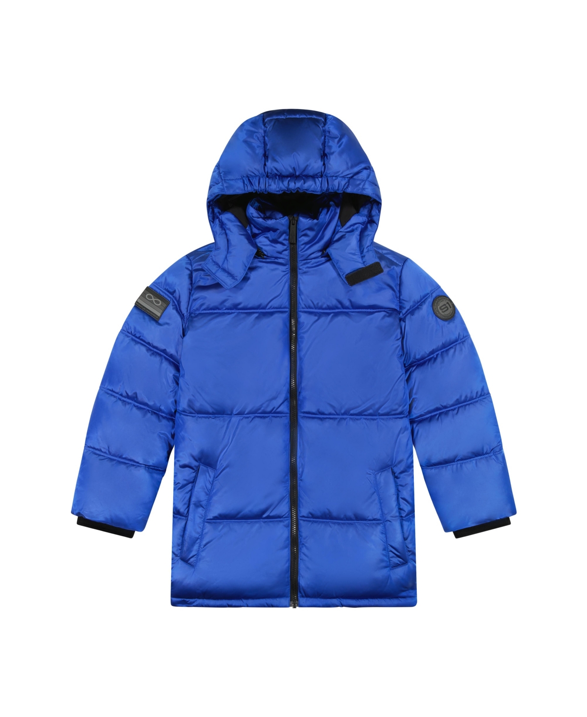 Space One Kids' Little Boys Galactic Puffer Jacket In Astronaut Blue