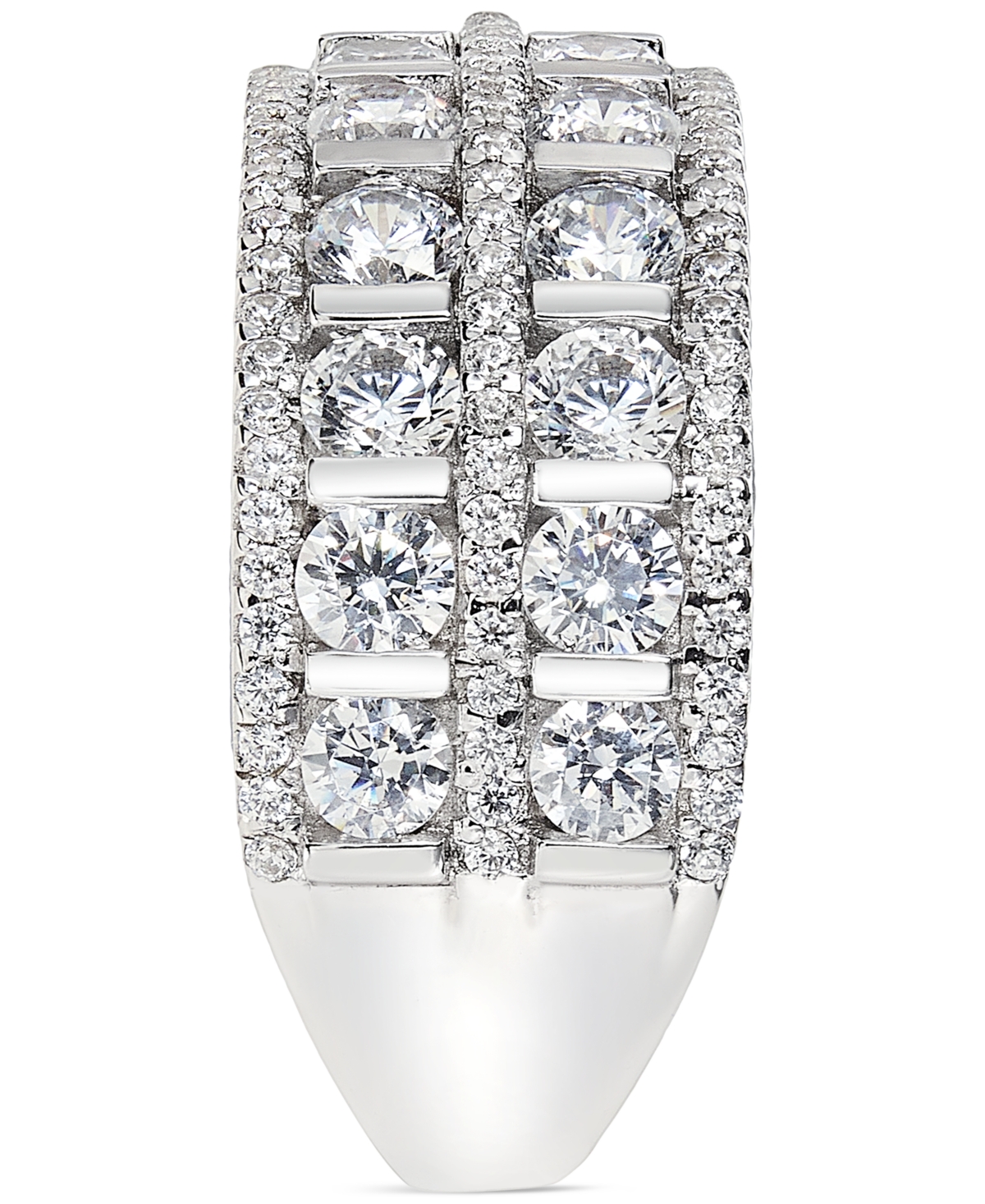 Diamond Double Row Anniversary Ring (2 ct. t.w.) in 14k- White Gold