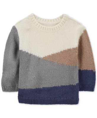 Carter's - Baby Boys Colorblocked Crewneck Sweater