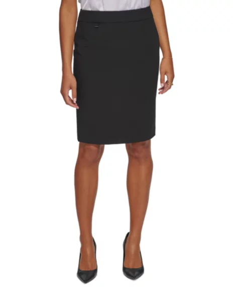 Women's Pencil Skirt, Regular & Petite - Black
