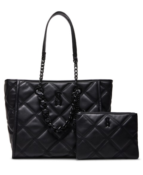 Женские сумки Steve Madden Katt Faux Leather Quilted Tote with Pouch