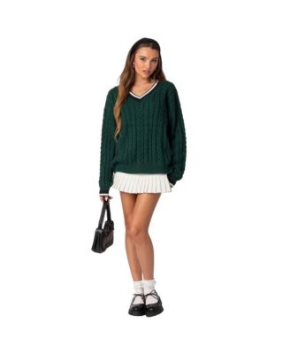 Women's Amoret cable knit sweater