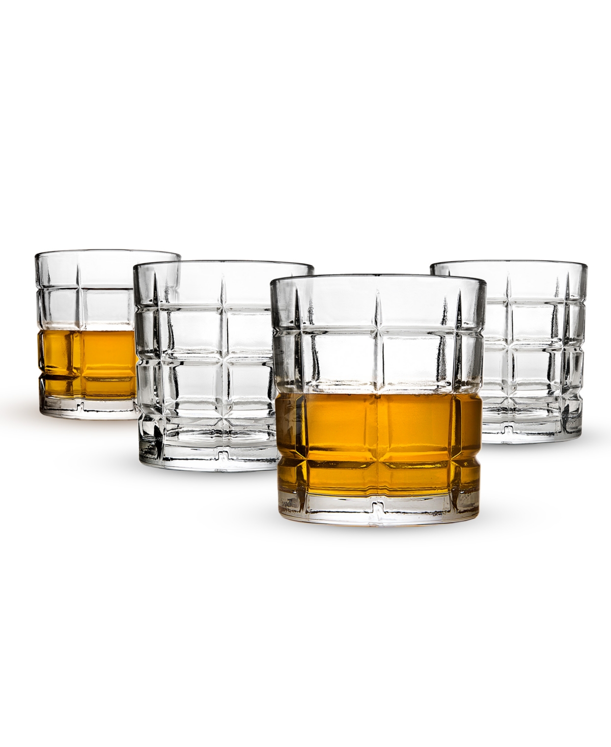 Godinger Radius Set of 4 Double Old Fashioned Glasses
