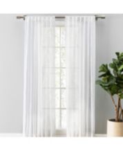 Macrame Tassel Semi Sheer Curtain Panel
