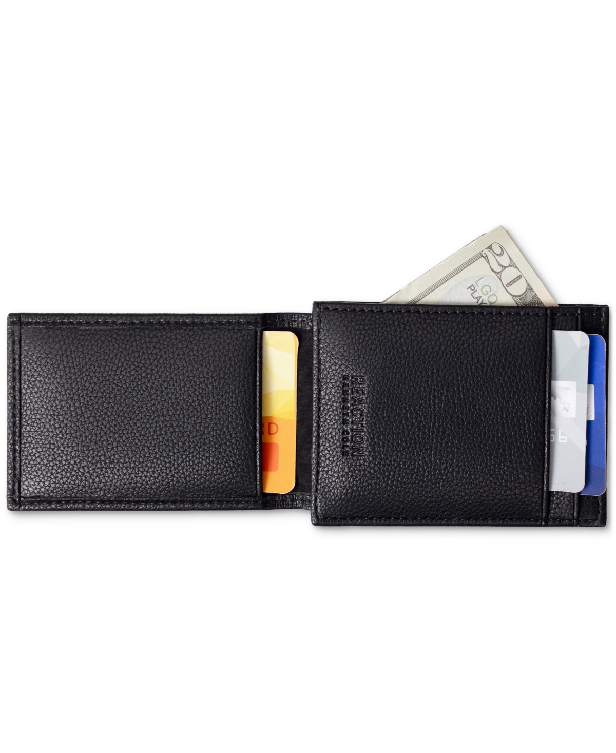 Shop Kenneth Cole Reaction Men's Wallet & Money Clip Set In Black
