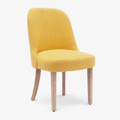 Mid-Century Modern Upholstered Boucle Dining Chair