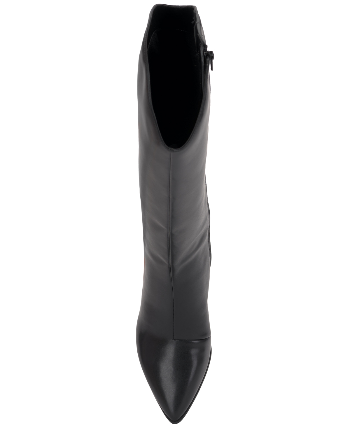 Shop Inc International Concepts Women's Jovie Pointed-toe Knee High Boots, Created For Macy's In Black Smooth