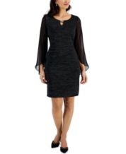 Macys petite black dresses sales