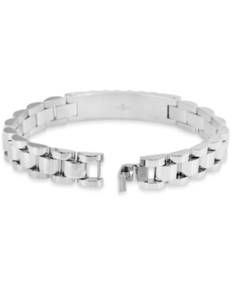 Men's Diamond (1/5 ct. t.w.) ID Bracelet in Stainless Steel
