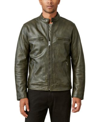 Lucky brand leather coat hotsell