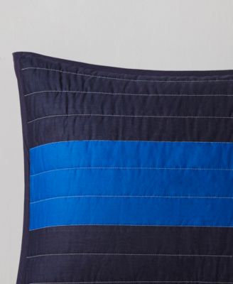 Morris Stripe Printed 3 Piece Quilt Set, Full/Queen