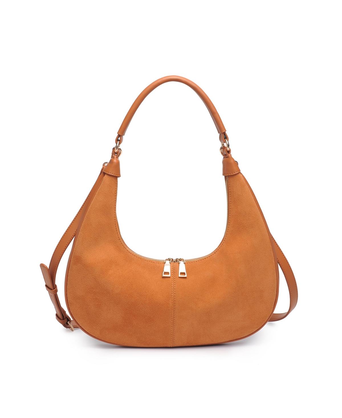 Shop Moda Luxe Teresa Suede Shoulder Bag In Tan