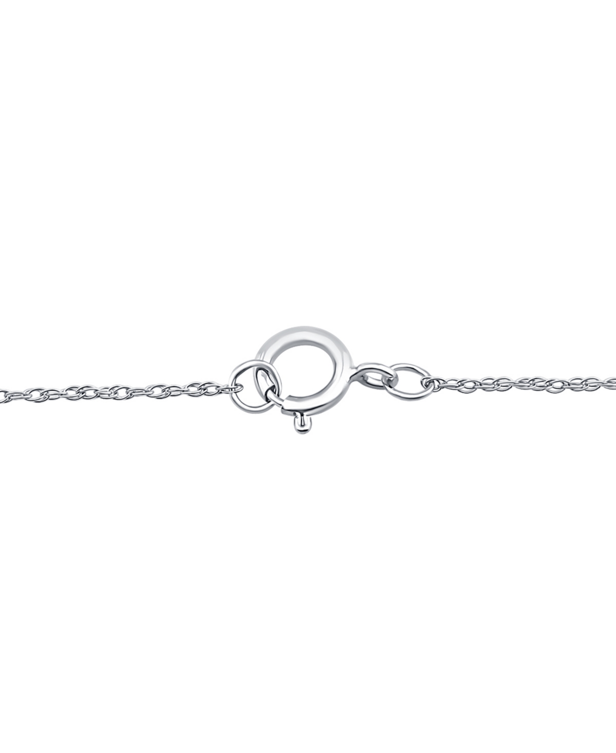 Diamond Heart Pendant Necklace in 14k White Gold (1/10 ct. t.w.)