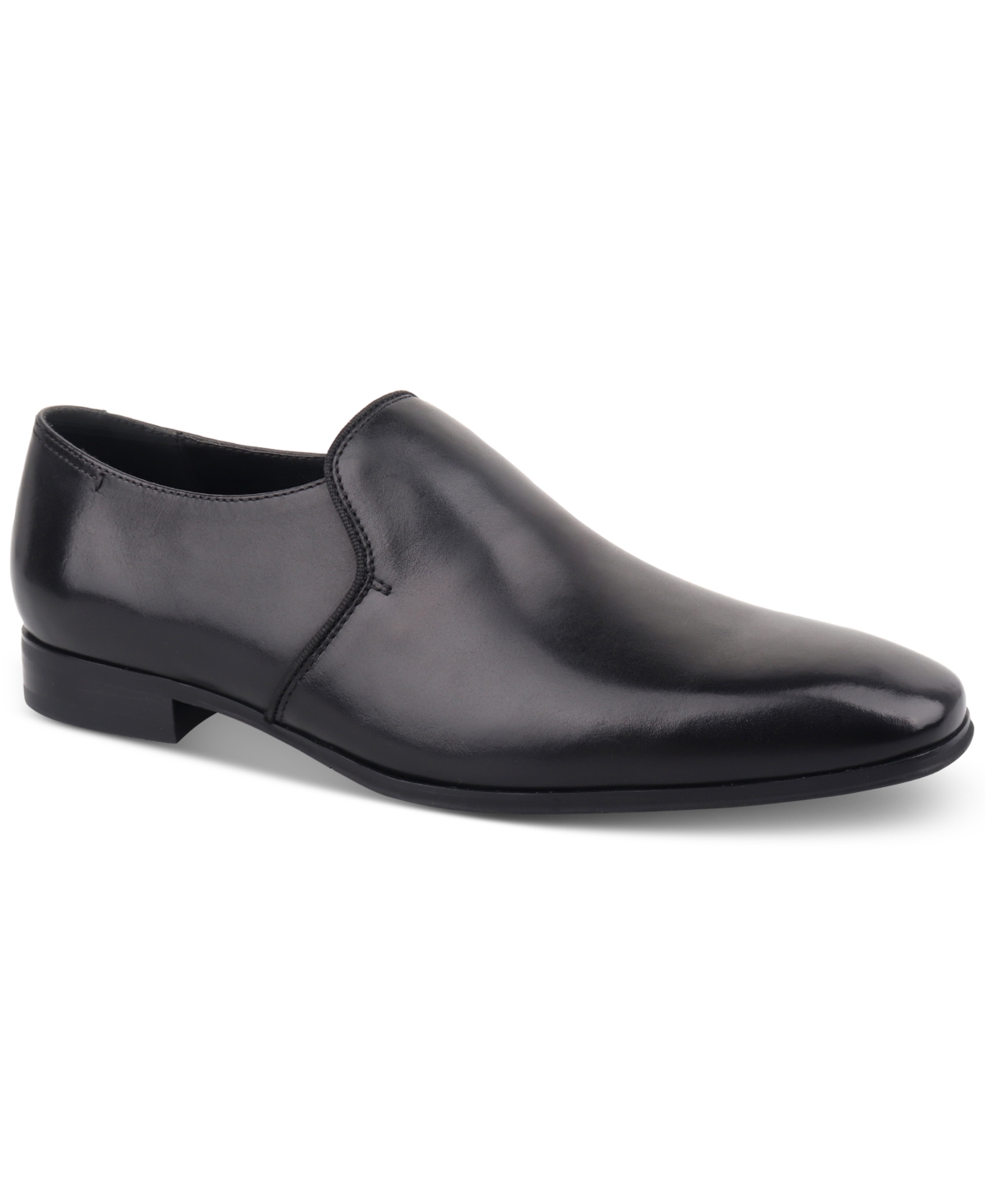 Inc International Concepts Men's Jameson Leather Dress Loafer, Created For Macy's In Black