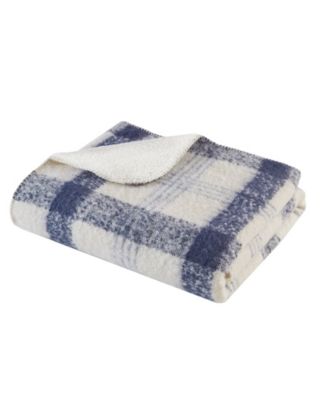 Bloomington Faux Mohair to Sherpa Throw, 50" x 60"