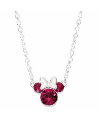 Minnie Mouse Birthstone Necklace