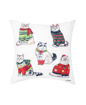 C&F Home Cat Christmas Indoor And Outdoor Throw Pillow - Macy's