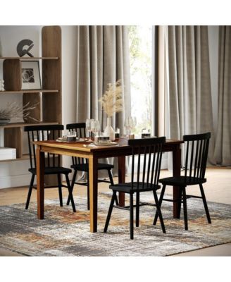 Hayden Wooden Dining Table With Tapered Legs
