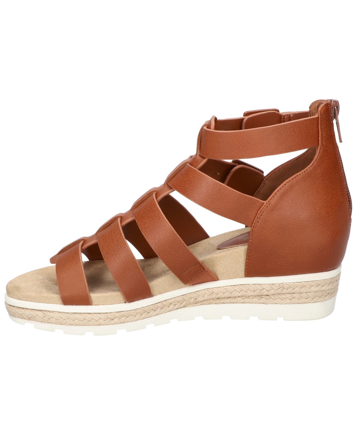 Женские сандалии Easy Street Simone Zip Wedge, цвет: Коньячный — фото 7