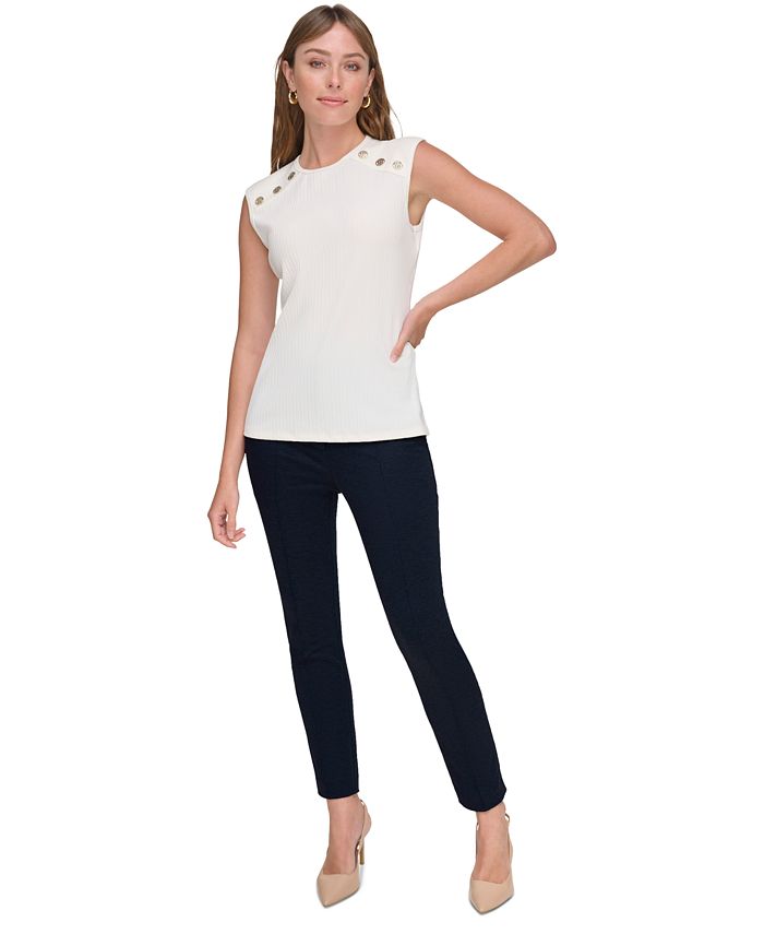 Tommy Hilfiger Women's Embellished Sleeveless Top Macy's