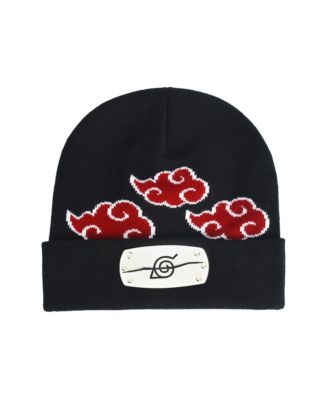 NARUTO ITACHI HEADBAND AKATSUKI CLOUDS BEANIE - Macy's