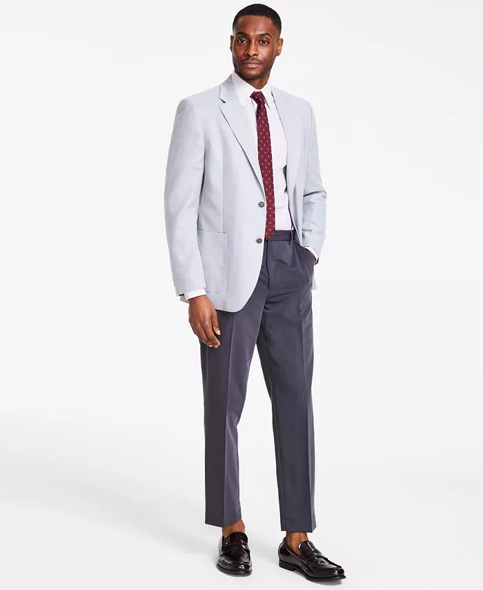 Men Modern-Fit Active Stretch Structure Weave Sport Coat