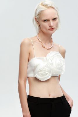 Shell Pearl Necklace with Gem-Encrusted Carabiner Lock (Small)