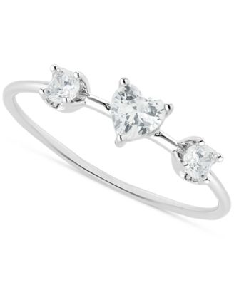 Macy's - Pav&eacute; Criss Cross Band Ring in Sterling Silver