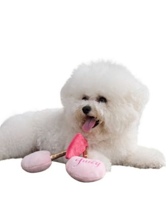 Juicy Couture Plush Chic Cherry Squeaky Pet Toy
