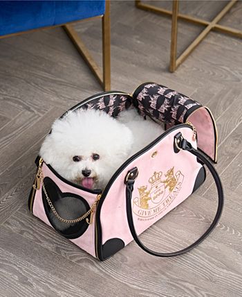 Juicy couture discount pet carrier bag