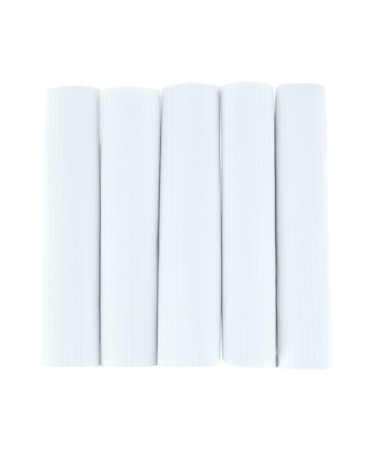 Men's Premium Cotton Handkerchiefs (Box of 5) - White