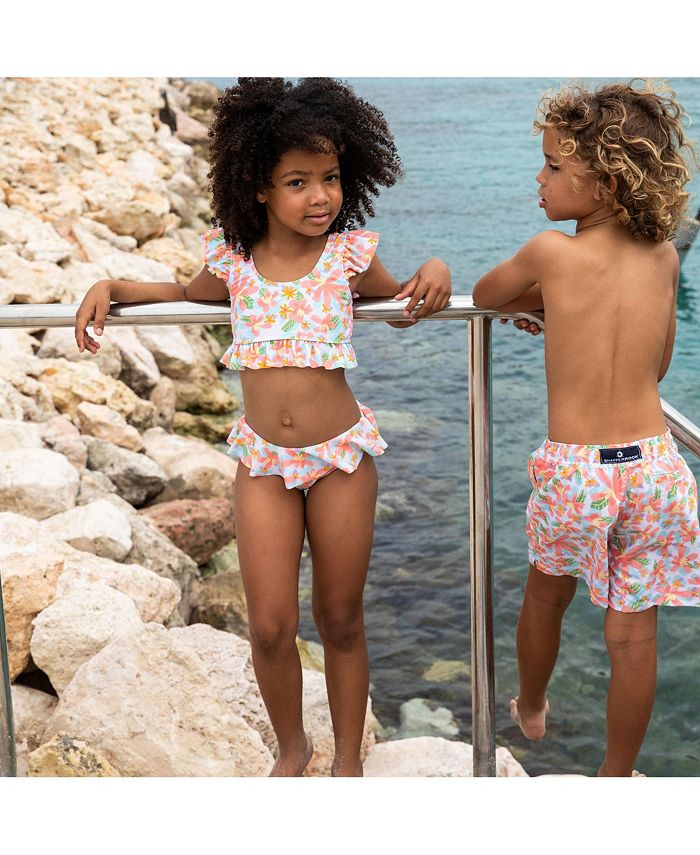 Snapper Rock Toddler Child Girls Hawaiian Luau Sustainable Frilled