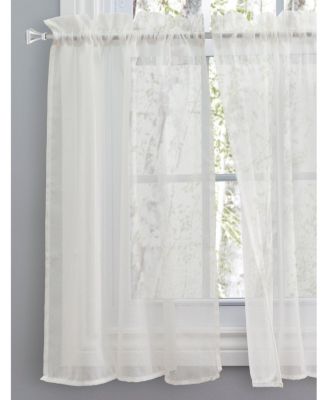 Sea Glass Tier Curtain Pair 55"W x 24"L