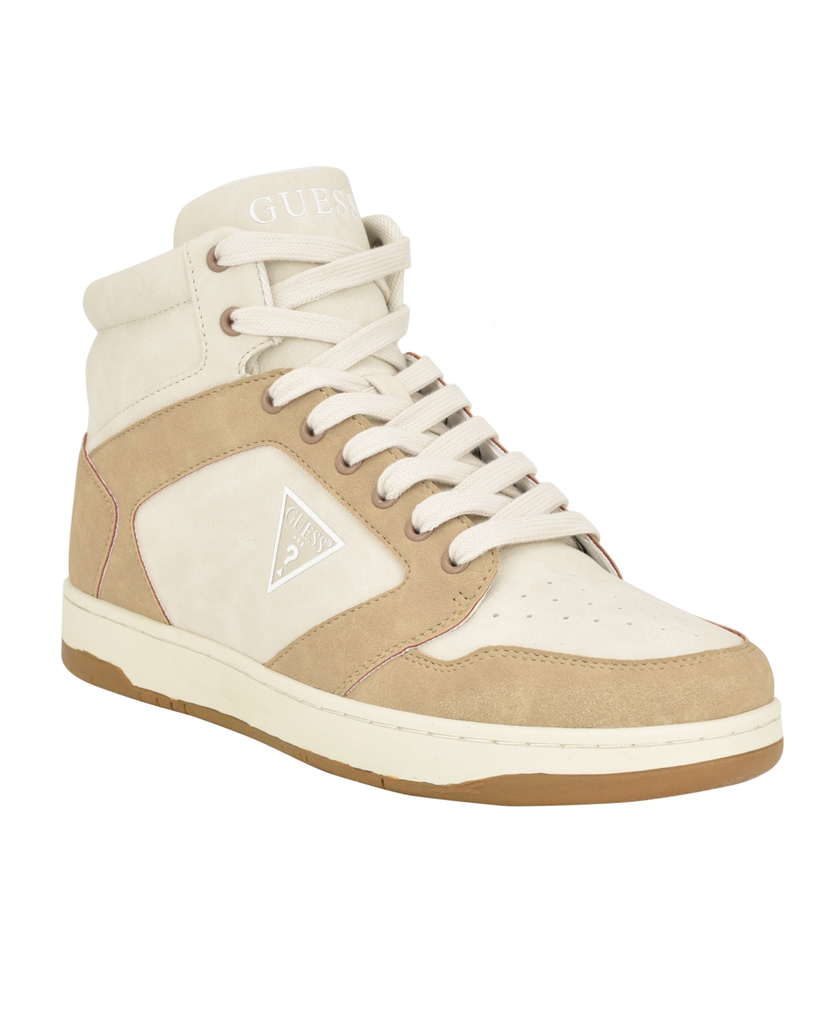 Men's Tubulo High Top Lace Up Fashion Sneakers - Light Brown, Light Natural
