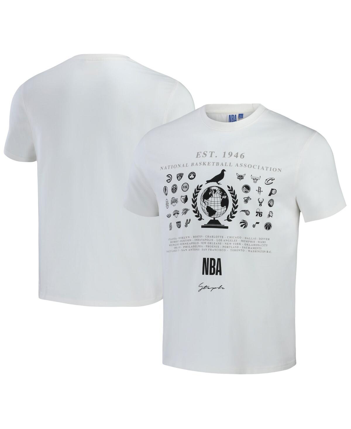 Men's Nba x Staple Cream All Teams Origins T-shirt - Cream