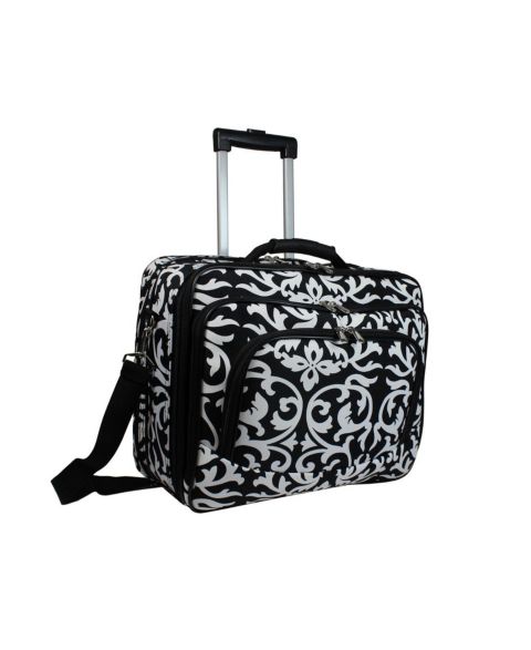 Сумка World Traveler 17-inch Rolling Laptop Case with Wheels and Handle, цвет: Damask