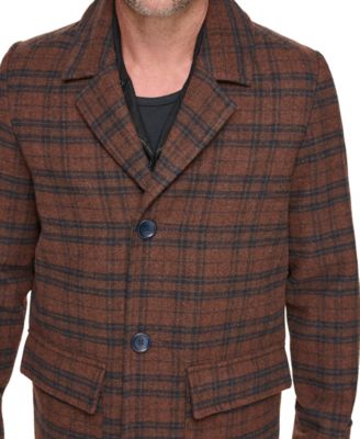 Men's Bexar Plaid Overcoat